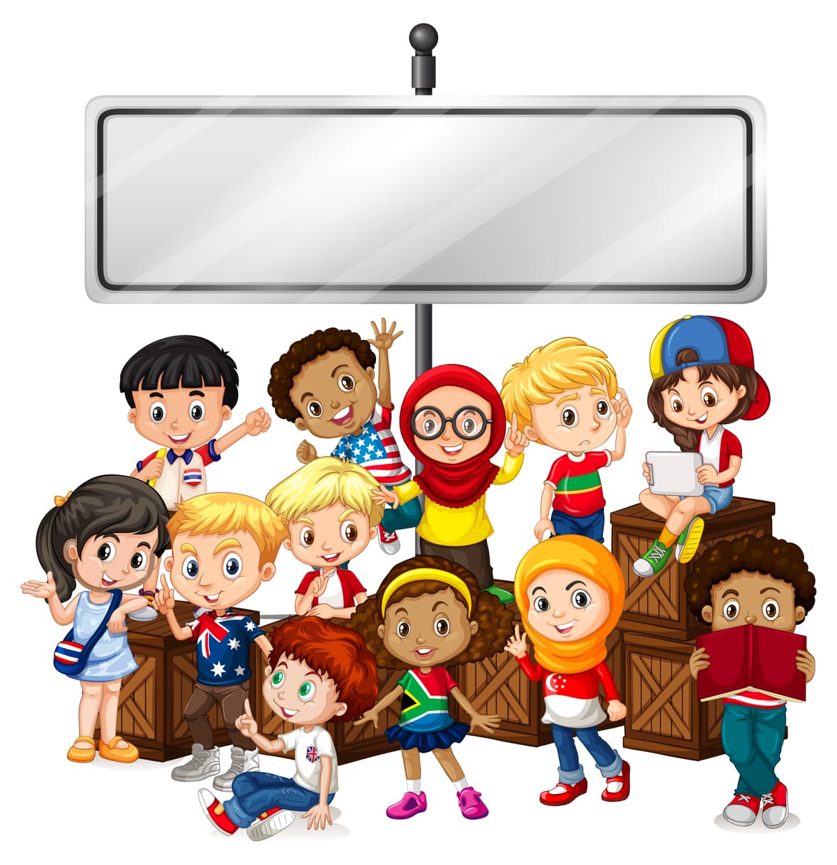 Children from different countries benefiting from our programs